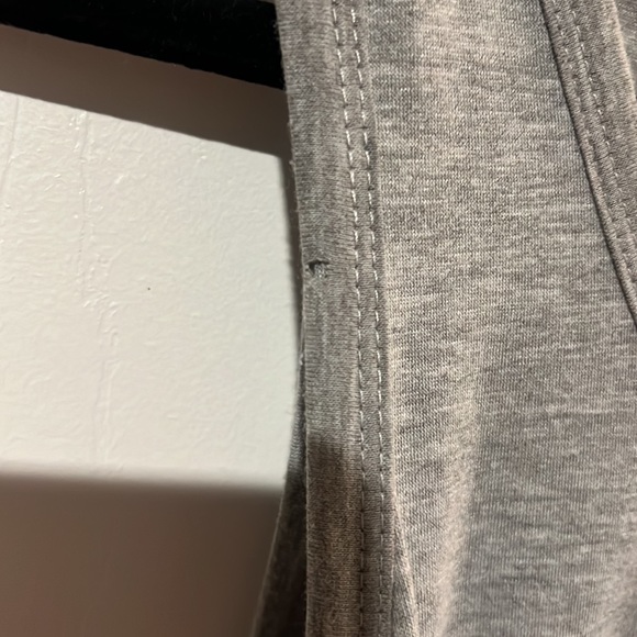 Fun dress grey cotton on top - rust color shimmer skirt on bottom - Picture 7 of 7